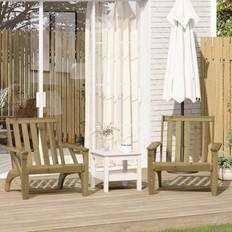 Tuinstoelen uitverkoop vidaXL Garden Adirondack Chairs 75 x 77 x 77 cm 2 pcs