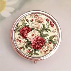 Temu Rose Gold Compartment Pill Box