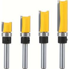 Temu Precision 1/4" Shank Pattern Flush Trim Router Bit 4 pcs Set