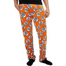 Men - Orange Sleepwear BioWorld Dragon Ball Z Anime All Over Print Pajama - Orange