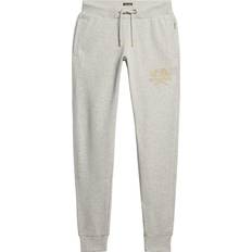 Superdry Dam Byxor Superdry Joggingbyxa Metalliclogotyp Luxe Bomull - Grey