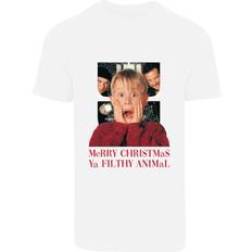 F4NT4STIC Disney Home Alone Merry Christmas T-shirt - Weiß