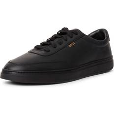 BOSS Kieran Tenn Mens Leather Trainers - Black