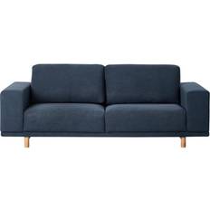 Beliani Sofa 3-Sits Retrostil Modern Tyg Soffa