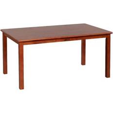 Brown Children's Tables ECR4Kids 30in x 48in Rectangular Hardwood Table