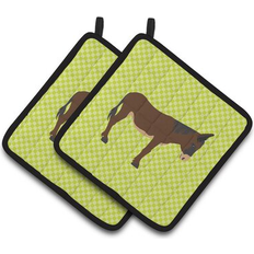 Polyester Pot Holders Caroline's Treasures Zamorano-Leones Donkey Potholder 7.5 L x 7.5 W Pot Holder