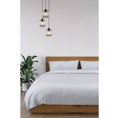 Panda 100% Bamboo Bedding Set Super King Duvet Cover White