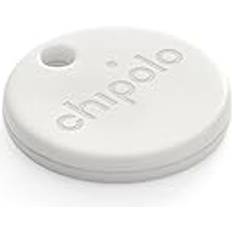 Chipolo ONE Point (2023) Key Finder, Bluetooth Tracker for Keys, Bag Works with Google's Find My Device app (Android only) (Off White)
