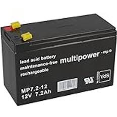 Multipower MP7.2-12 PB Fleece Batteri 12V 7.2 Ah 7.2 Ah 7.2 Ah