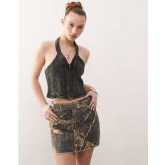 Guess Kjolar Guess Originals Jeanskjol Med Skärp - Svart