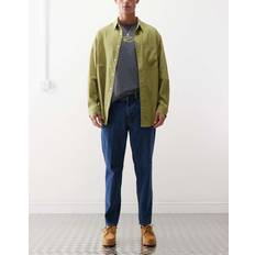 Obey Straight Denim Jeans with Eyes Logo - Blue