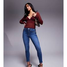 River Island Unisex Jeans River Island Petite Skinny Jeans - Mellanblå