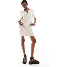 Dam - Natur Shorts Noisy May Havrefärgade Linnemix Shorts Leilani - Brun