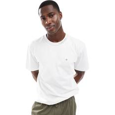 Calvin Klein Överdelar Calvin Klein T-shirt Med Logga Vid Halsen - Vit
