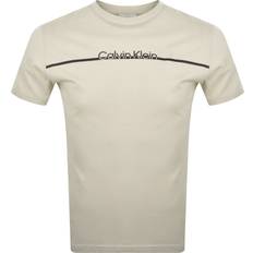 Calvin Klein Naturfarvet T-shirts Calvin Klein T-shirt - Grå/Sort