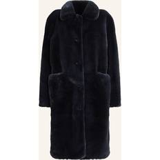 AllSaints Outerwear AllSaints Sora Faux Fur Coat - Navy