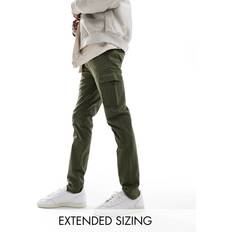 ASOS DESIGN Skinny Cargo Trousers - Khaki Green