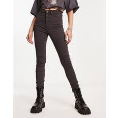 Viscose Jeans Noisy May Callie Enge Jeans mit Hoher Taille - Grau