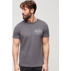 Superdry Overdele Superdry Bluser T-shirts Heritage - Lysegrå/Mørkegrå