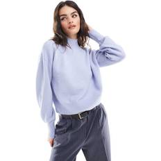 & Other Stories Jumpers & Other Stories Mock Neck Jumper Light Blue