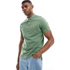Polo Ralph Lauren Orange Pikétröjor Polo Ralph Lauren Icon Logo Pique Slim Fit - Olive Green