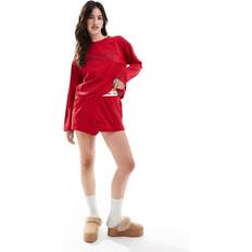 Röda Pyjamasar Tommy Hilfiger Heritage Print T-Shirt And Shorts Pyjama Set - Hearts Primary Red