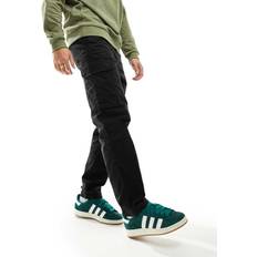 Men Trousers River Island Cargo Trouser - Black