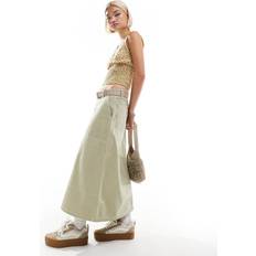 Vans Skirts Vans Codey Long Flared Utlity Skirt - Light Tan/Brown