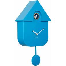 Blauw Wandklokken Karlsson Modern Cuckoo Bright Blue Wall Clock 21.5cm