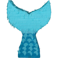 Piñatas Fiesta Fiesta Piñata Mermaid Tail 14.0 W x 4.0 D in Cardboard in Blue