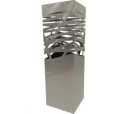 Silver Umbrella Stands Versa Elegant Silver Metal 15.5 x 49 x 15.5 cm Umbrella Stand