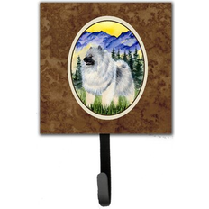 Green Picture Hooks Caroline's Treasures Keeshond Leash Holder Key Small Multicolor Picture Hook