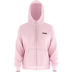 PINK Tops PINK Ivy Fleece Campus Full Zip Hoodie - Pink Tulip