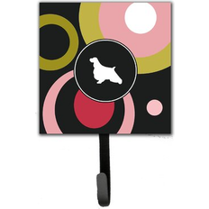 Pink Picture Hooks Caroline's Treasures English Springer Spaniel Leash Holder 6.25 H x 4.25 W x 0.65 D Picture Hook