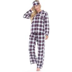 Purple - Women Pajamas White Mark Women's Three-Piece Pajama Set - Purple