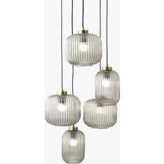 Made Briz Diner Cluster Grey Pendant Lamp 115cm