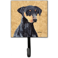 Gray Picture Hooks Caroline's Treasures Doberman Leash Holder Wall 6.25 H x 4.25 W x 0.65 D Picture Hook