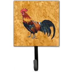 Brown Picture Hooks Caroline's Treasures Rooster Leash Holder Wall 6.25 H x 4.25 W x 0.65 D Picture Hook