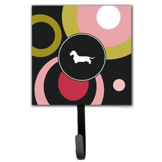 Yellow Picture Hooks Caroline's Treasures Dachshund Leash Holder Wall 6.25 H x 4.25 W x 0.65 D Picture Hook