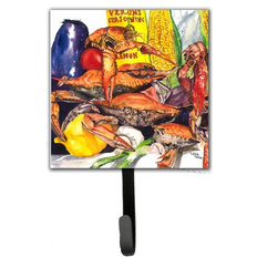 Yellow Picture Hooks Caroline's Treasures Veron's & Crabs Leash Holder Wall 6.25 H x 4.25 W x 0.65 D Picture Hook