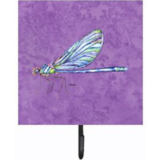Purple Picture Hooks Caroline's Treasures Dragonfly Leash Holder Wall 6.25 H x 4.25 W x 0.65 D Picture Hook