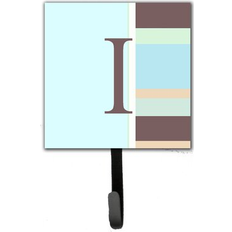 Blue Picture Hooks Caroline's Treasures Monogram Stripes Leash Holder 6.25 H x 4.25 W x 0.65 D Picture Hook