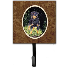 Brown Picture Hooks Caroline's Treasures Starry Night Rottweiler Leash Holder Small Picture Hook