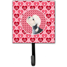 Pink Picture Hooks Caroline's Treasures Dandie Dinmont Terrier Leash Holder 6.25 H x 4.25 W x 0.65 D Picture Hook