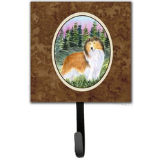 Brown Picture Hooks Caroline's Treasures Sheltie Leash Holder or Key Small Picture Hook