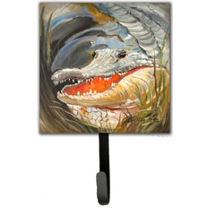 Gray Picture Hooks Caroline's Treasures Alligator Leash Holder Wall 6.25 H x 4.25 W x 0.65 D Picture Hook