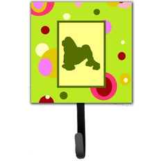 Green Picture Hooks Caroline's Treasures CK1140SH4 Lowchen Leash Holder Small Picture Hook