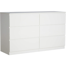 Home Source Lugano White Chest of Drawer 120x72cm