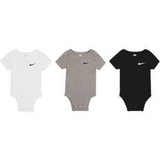 Nike Mini Me Baby Bodysuits 3-Pack - Grey
