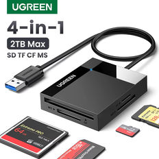 Ugreen card reader 4-in-1 usb3.0/usb-c sd micro sd tf cf ms compact flash card Usb-A-C 4-In-1 (200006252)